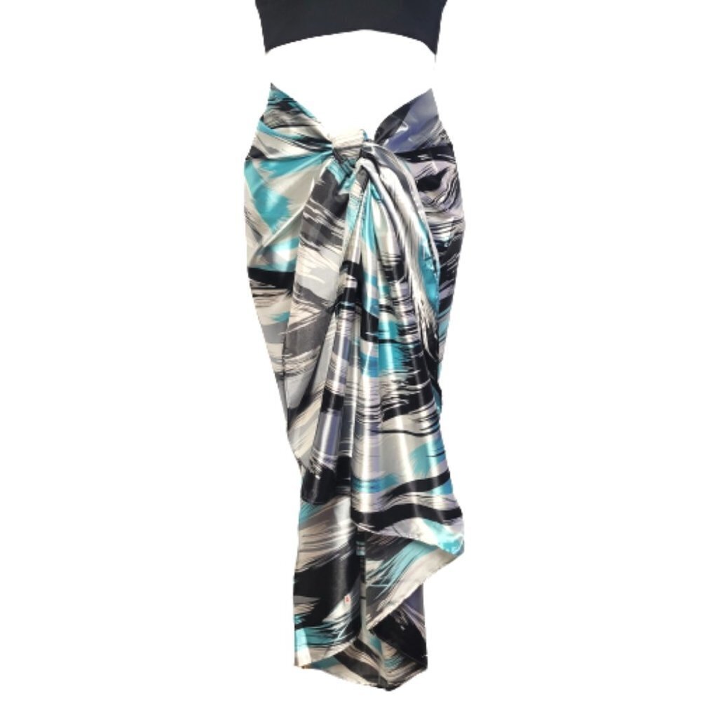 Pareo Sarong Skirt Swimsuit Cover Up Strapless Dress for Beach Vacation Wedding